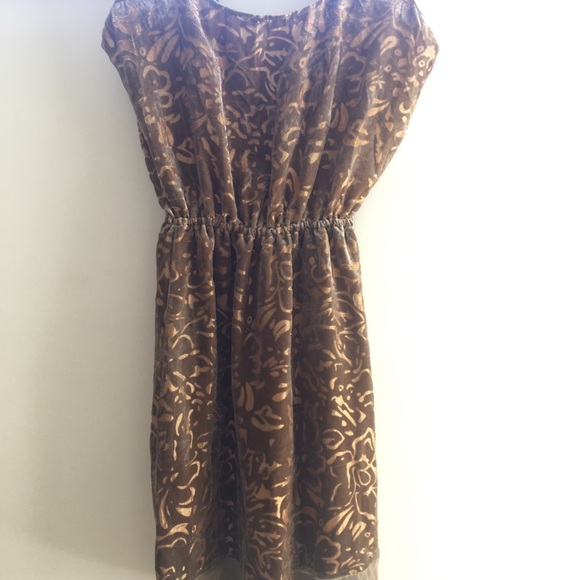 Style! Gorgeous Velvet and Gold Hale Bob Dress NWT! - Picture 3 of 5